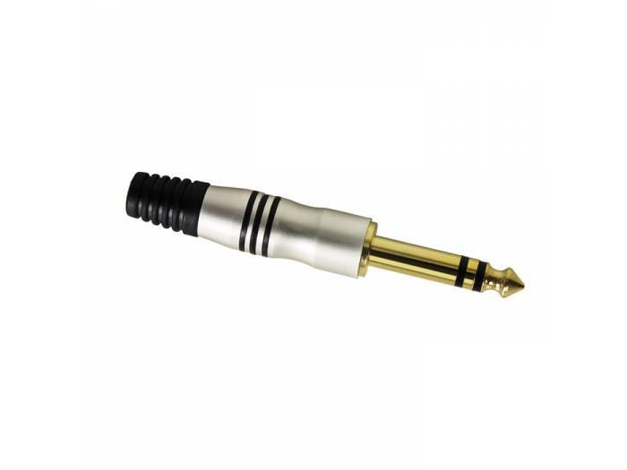 Adam Hall Connectors 7511 - Conector aéreo Jack 6,3 mm estéreo oro - 1