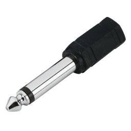 Adam Hall Connectors 7542 - Adaptador de Minijack 3,5 mm hembra mono a Jack 6,3 mm macho mono - 1