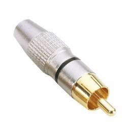 Adam Hall Connectors 7620 BLK - Conector aéreo RCA negro