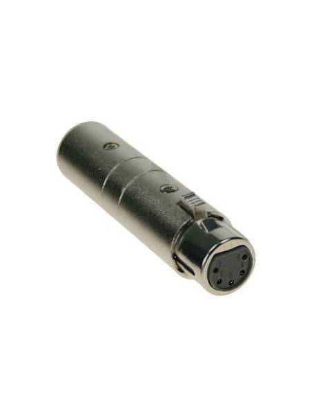 Adam Hall Connectors 7870 - Adaptador de XLR macho 3 Pines a XLR hembra 5 Pines