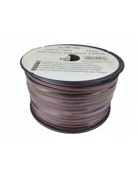 LTC CABLE ALTAVOZ CCA - 2 X 1.5 MM² - ROJO/NEGRO - BOBINA: 100M - 3
