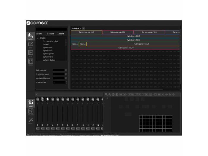 Cameo DVC - Interfaz USB a DMX con 512 canales y software de control