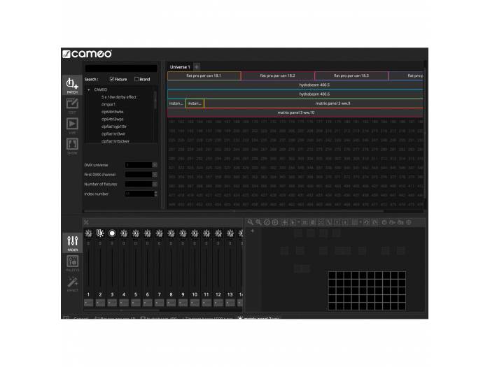 Cameo DVC PRO - Interfaz USB a DMX de 1024 canales con WiFi-Access y software de control