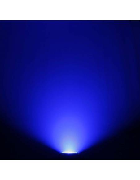 Cameo FLAT PRO FLOOD IP65 TRI - Proyector con LED COB tricolor de 60 W para uso en exteriores con carcasa negra