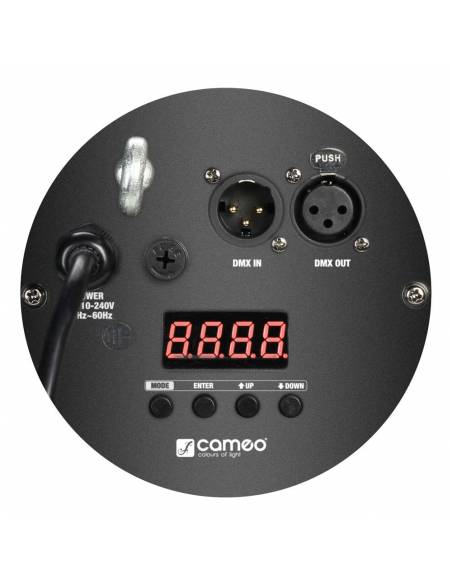 Cameo STUDIO PAR 64 Q 8W - Foco PAR LED de cuatro colores RGBW 18 x 8 W con Carcasa negra