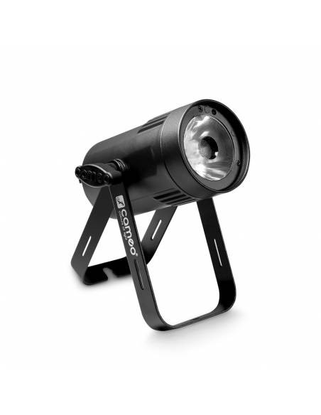 Cameo Q-SPOT 15 W - Foco de iluminación compacto con LED de 15 W blanco cálido en carcasa negra