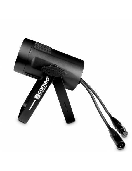 Cameo Q-SPOT 15 W - Foco de iluminación compacto con LED de 15 W blanco cálido en carcasa negra