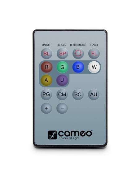 Cameo Q-SPOT 15 W - Foco de iluminación compacto con LED de 15 W blanco cálido en carcasa negra