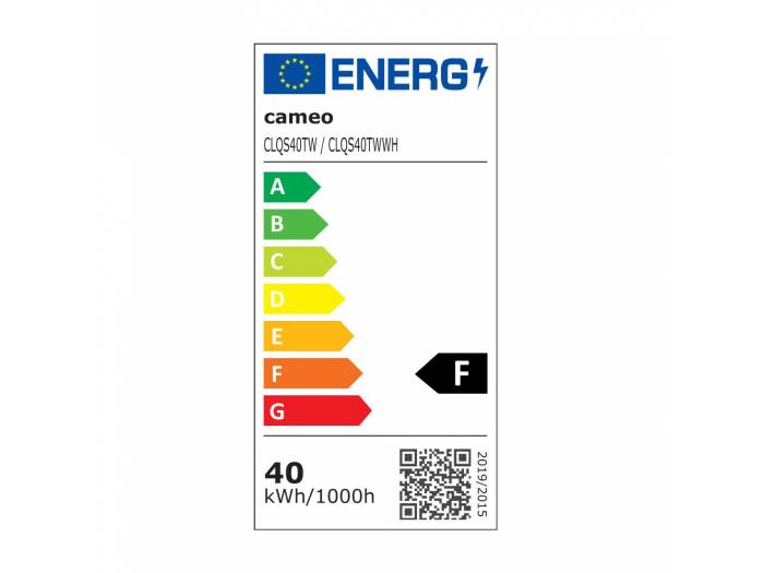 Cameo Q-SPOT 40 TW - Foco compacto con LED Tunable White de 40 W en color negro