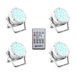 Cameo ROOT® PAR 6 WH SET 1 - Set compuesto por 4 x CLROOTPAR6WH incluyendo un control remoto IR (CLPFLAT1REMOTE) - 1