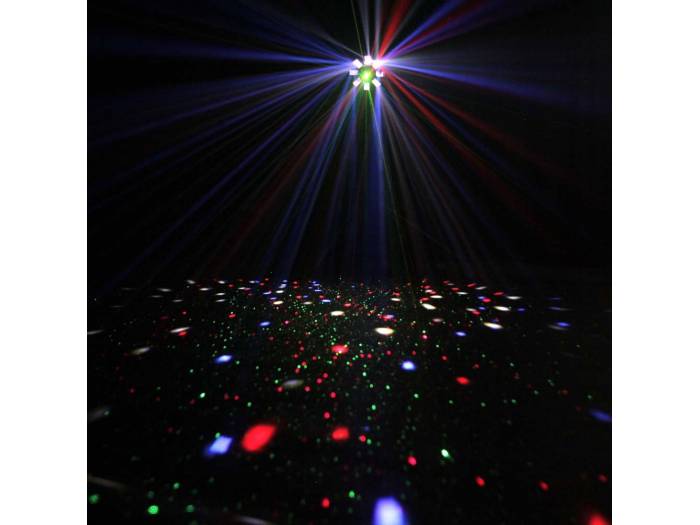 Cameo STORM - Efecto de luces 3 en 1, 5 x 3 W RGBWA derby, estrobo y láser grating
