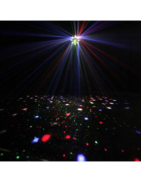 Cameo STORM - Efecto de luces 3 en 1, 5 x 3 W RGBWA derby, estrobo y láser grating