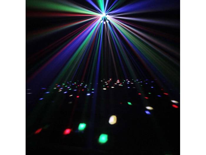 Cameo STORM - Efecto de luces 3 en 1, 5 x 3 W RGBWA derby, estrobo y láser grating