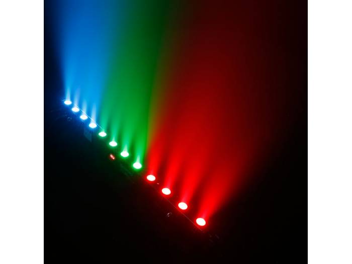 Cameo TRIBAR 200 IR - Barra de LEDs tricolor 12 x 3 W con carcasa negra y mando a distancia por infrarrojos