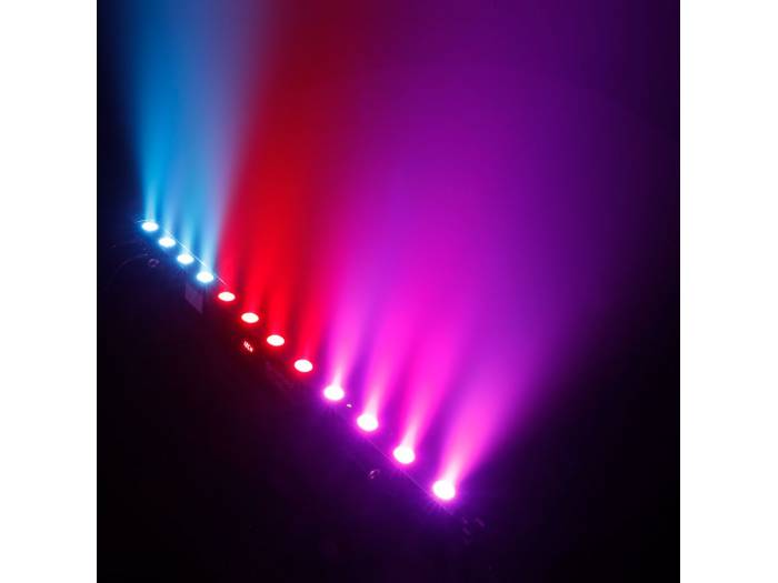 Cameo TRIBAR 200 IR - Barra de LEDs tricolor 12 x 3 W con carcasa negra y mando a distancia por infrarrojos