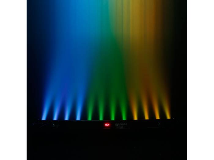 Cameo TRIBAR 200 IR - Barra de LEDs tricolor 12 x 3 W con carcasa negra y mando a distancia por infrarrojos