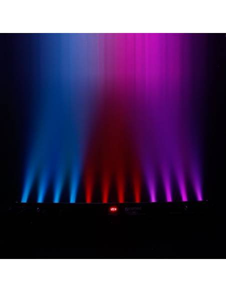 Cameo TRIBAR 200 IR - Barra de LEDs tricolor 12 x 3 W con carcasa negra y mando a distancia por infrarrojos