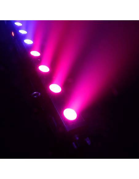 Cameo TRIBAR 200 IR - Barra de LEDs tricolor 12 x 3 W con carcasa negra y mando a distancia por infrarrojos