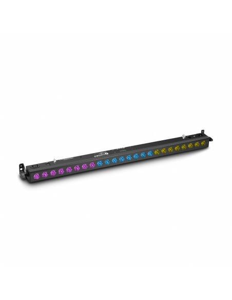 Cameo TRIBAR 400 IR - Barra de LEDs tricolor 24 x 3 W con carcasa negra y mando a distancia por infrarrojos - 1