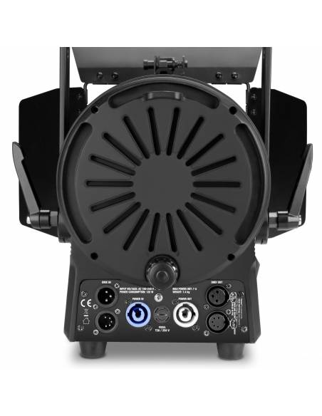 Cameo TS 100 WW - Foco para teatro con lente Fresnel y LED blanco cálido de 100 W en una carcasa negra