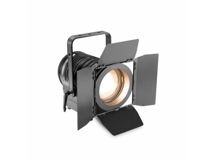 Cameo TS 200 WW - Foco para teatro con lente Fresnel y LED blanco cálido de 180 W en una carcasa negra