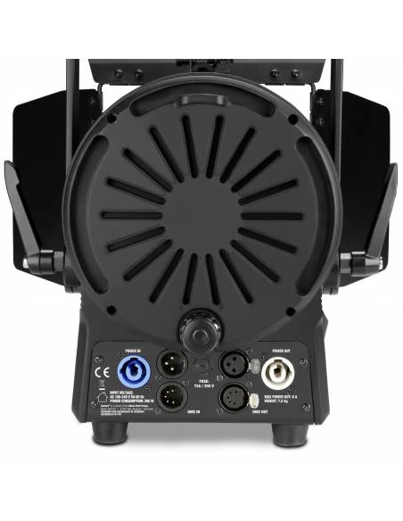 Cameo TS 200 WW - Foco para teatro con lente Fresnel y LED blanco cálido de 180 W en una carcasa negra