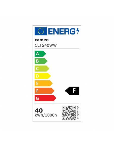 Cameo TS 40 WW - Foco para teatro con lente plano-convexa y LED blanco cálido de 40 W en una carcasa negra
