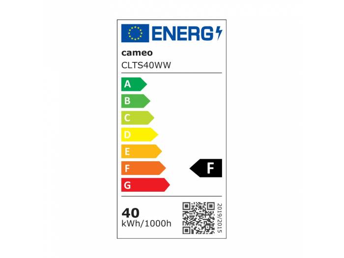 Cameo TS 40 WW WH - Foco de teatro con lente plano-convexa y LED blanco cálido de 40 W en carcasa blanca