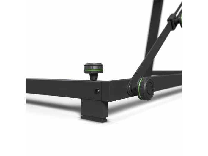 Gravity FDJT 01 - Mesa de DJ con bandejas adaptables para altavoces y portátil