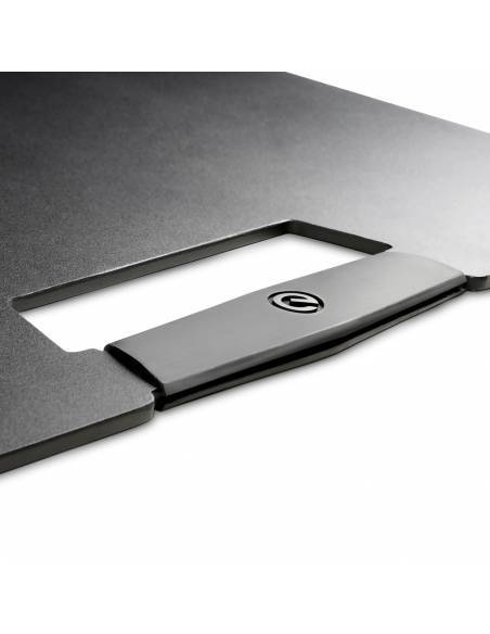 Gravity LS 431 B - Soporte de luz con base cuadrada de acero y opción de montaje excéntrico