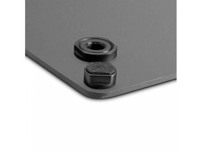 Gravity LS 431 B - Soporte de luz con base cuadrada de acero y opción de montaje excéntrico