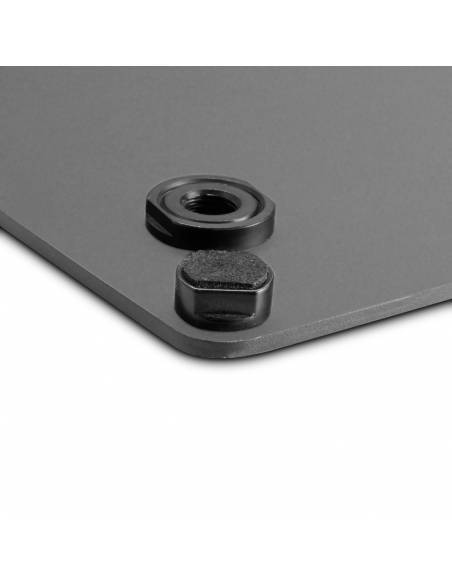 Gravity LS 431 B - Soporte de luz con base cuadrada de acero y opción de montaje excéntrico