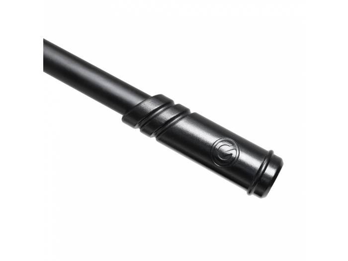 Gravity MS 2322 B - Pie de micrófono con base redonda y brazo jirafa largo de 2 puntos de ajuste