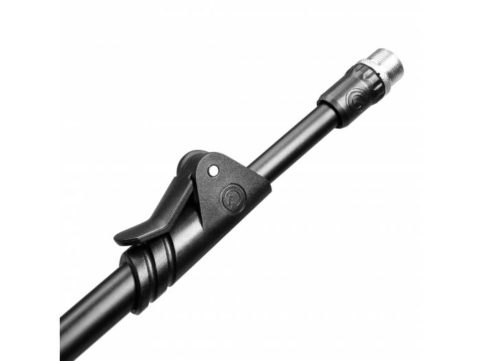 Gravity MS 4322 B - Pie de micrófono con trípode y brazo jirafa telescópico de 2 puntos de ajuste