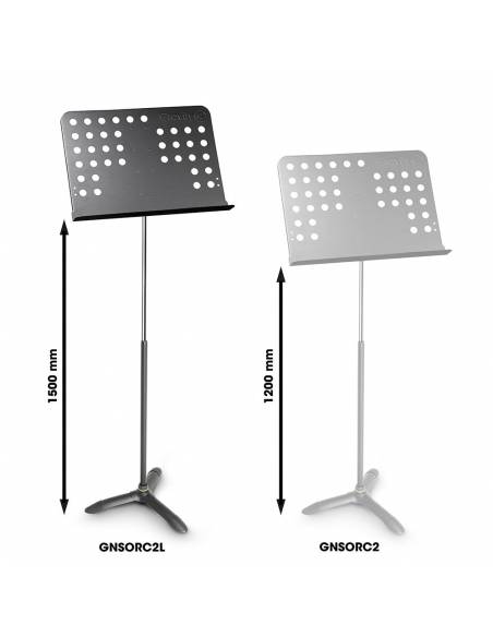 Gravity NS ORC 2 L - Atril de partituras alto para orquesta con bandeja perforada - 5