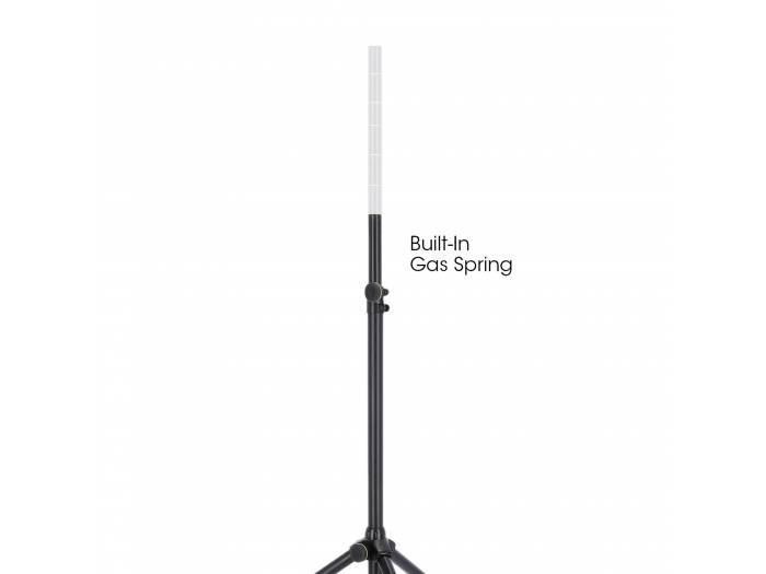 Gravity SP 5211 GS B - Soporte de altavoz con muelle de gas de 35 mm, aluminio negro