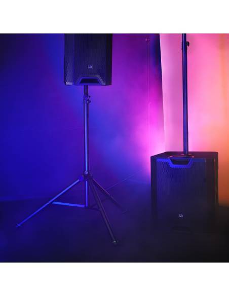 Gravity SP 5211 GS B - Soporte de altavoz con muelle de gas de 35 mm, aluminio negro