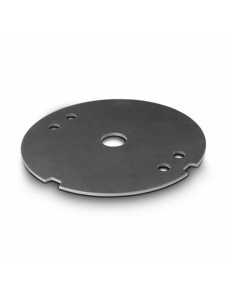 Gravity SSP WB SET 1 W - Soporte de altavoz con base y placa de peso de hierro fundido, blanco