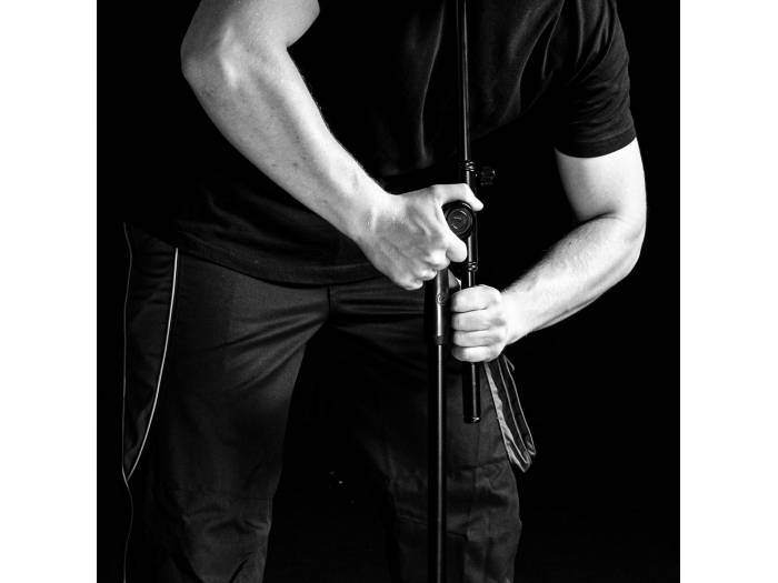 Gravity TMS 4322 B - Soporte de micrófono de la serie Touring con brazo telescópico de 2 puntos de ajuste - 15