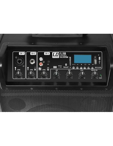 LD Systems Roadjack 10 - Altavoz Bluetooth alimentado por batería, con mezclador - 3