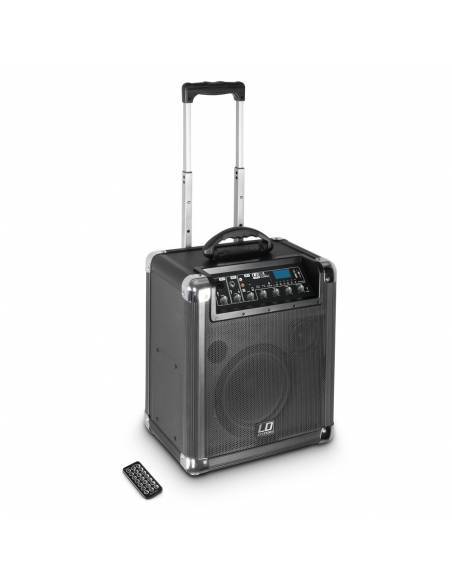 LD Systems Roadjack 8 - Altavoz Bluetooth alimentado por batería, con mezclador - 1