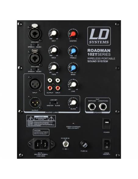 LD Systems Roadman 102 B5 - Altavoz de PA portátil con Micrófono de Mano - 5