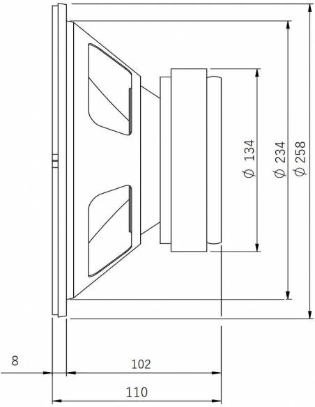 Seven Soundvector SVG10 Woofer 10 Pulgadas Altavoz Profesional de Grave Medio-Grave 8 Ohm 200W AES - 5