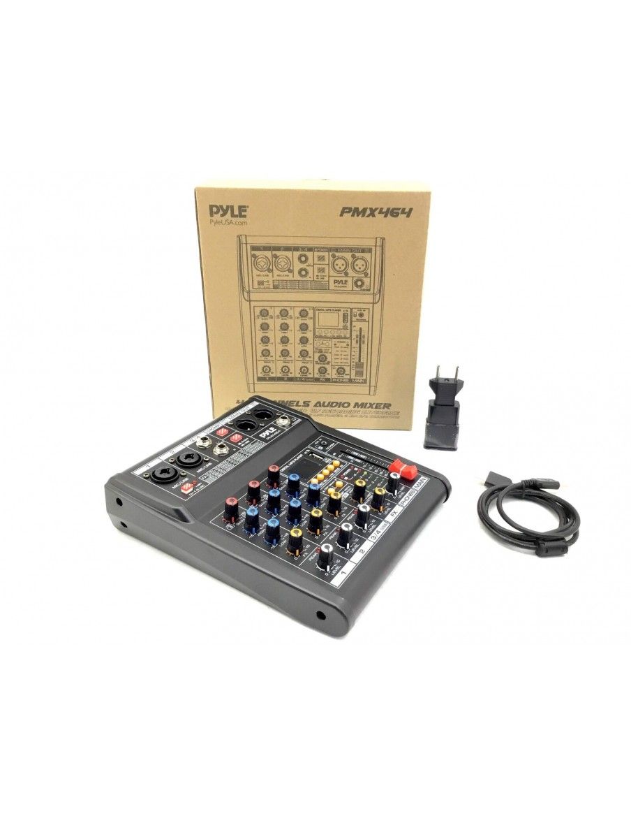 Pyle PMX464 Mesa de Directo de 4 canales - 6