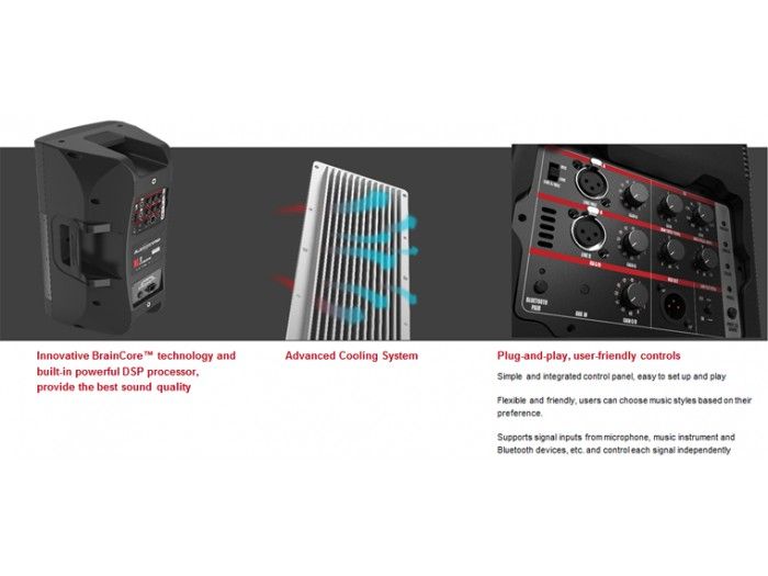 AUDIOCENTER MA-12 ALTAVOZ ACTIVO DSP 12 PULGADAS