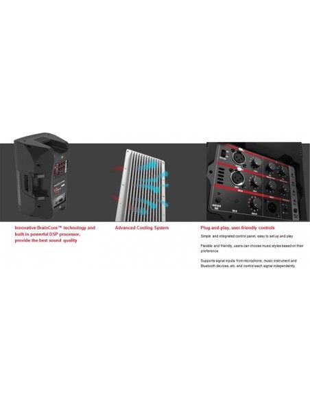 AUDIOCENTER MA-12 ALTAVOZ ACTIVO DSP 12 PULGADAS