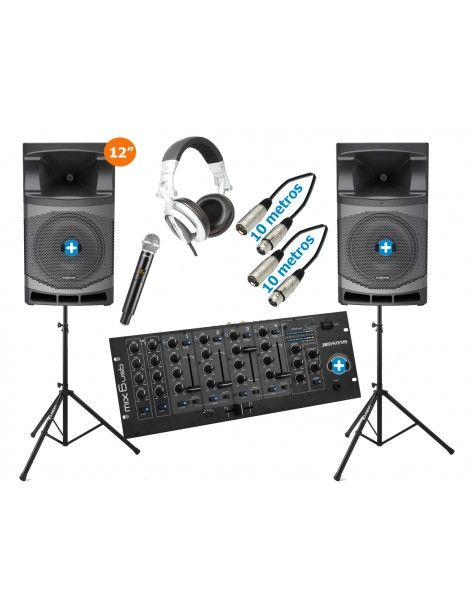 DENVER 12 COMPLET 3200W- EQUIPO DJ COMPLETO MA-12 - 29