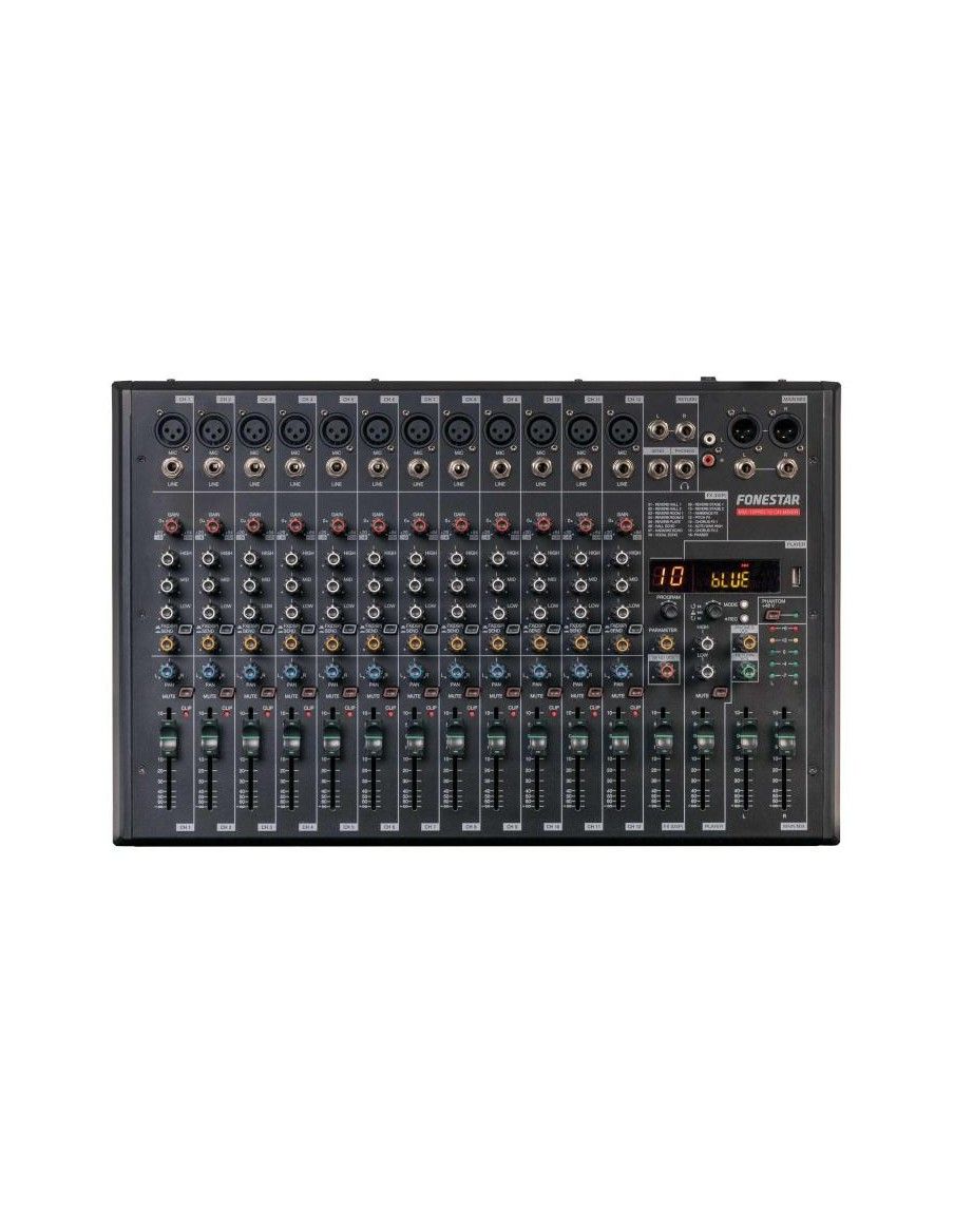 FONESTAR MIX-12PRO MESA DE MEZCLAS 12 CANALES - 5