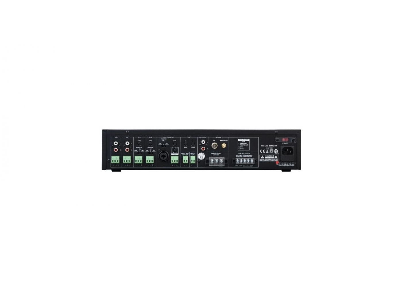 Fonestar PROX-120Z Amplificador de megafonía multizona - 3