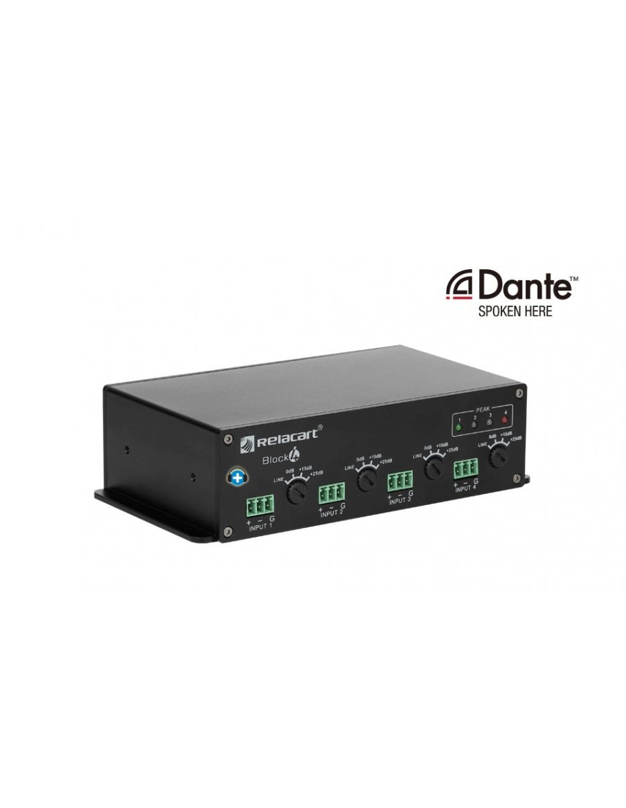 REELACART BLOCK 4 Interfaz de audio en red Dante - 1